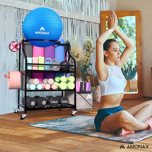 Amonax Home Gym Storage Rack for Fitness Accessories