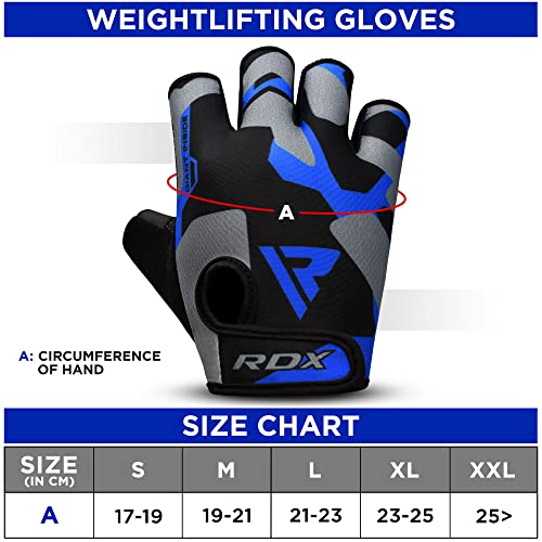 RDX Weight Lifting Gloves: Padded Palm Protection, Elasticated