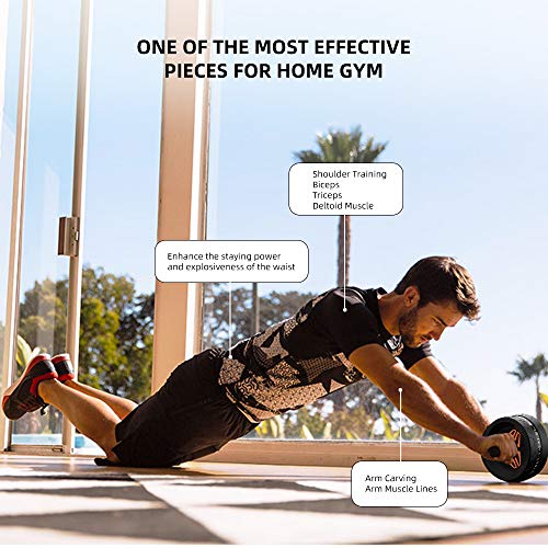 Ab Roller Set with Ab Mat for Home Gym