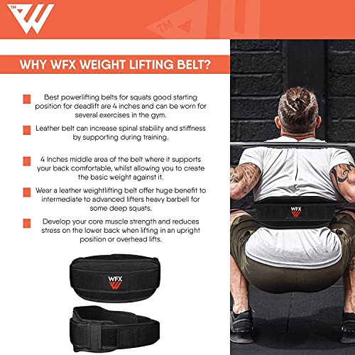 Neoprene Weight Lifting Belt for Strength Training