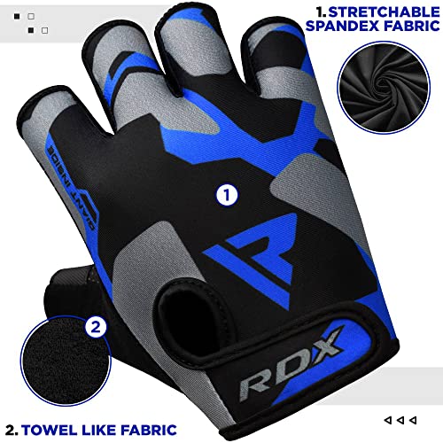 RDX Weight Lifting Gloves: Padded Palm Protection, Elasticated