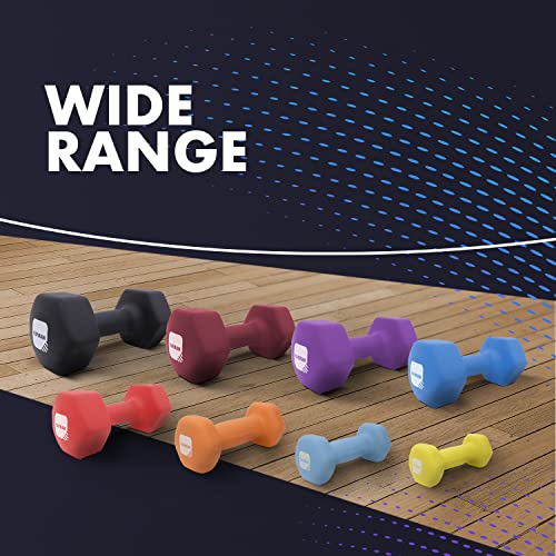 KAYMAN Neoprene Dumbbell Weight Set for Home Gym