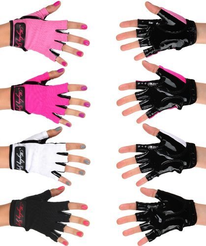 Black Pole Dancing Gloves with Tack Strips (Small)