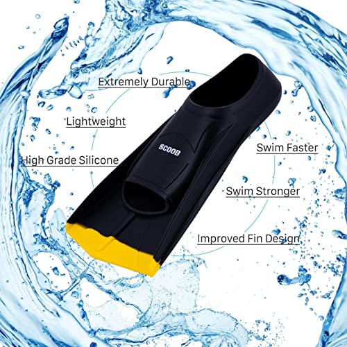Swim Training Fins Travel Size for Diving/Snorkeling Pool