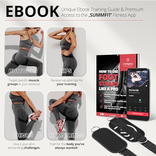 Cable Machine Ankle Straps Set + Training Guide