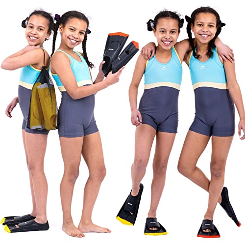 Swim Training Fins Travel Size for Diving/Snorkeling Pool