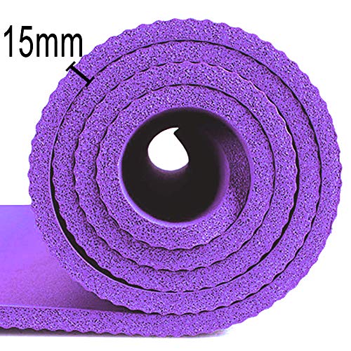 15mm Thick Large Yoga Mat with Carry Handle