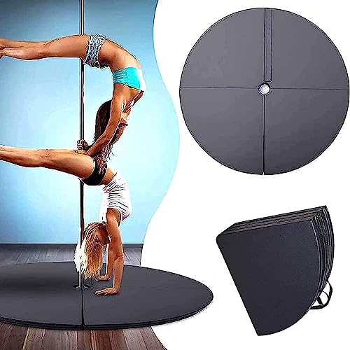 Foldable Circular Dance Pole Mat for Home Fitness Gym