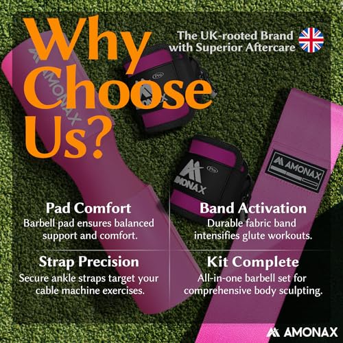 AMONAX Extra Thick Barbell Squat Pad for Neck & Shoulder Support