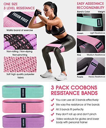 Fabric Resistance Bands for Glutes and Legs Training