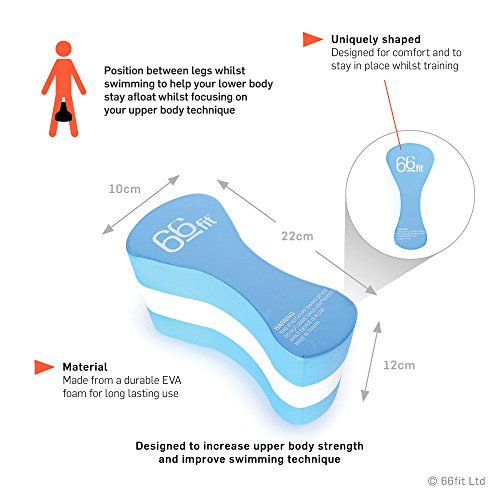 66fit Elite Swimming Pull Buoy - Pool Training Aid