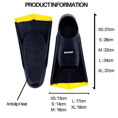 Swim Training Fins Travel Size for Diving/Snorkeling Pool