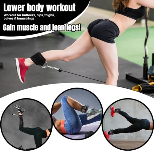 Kexvic Ankle Straps for Leg Workout Cable Machines