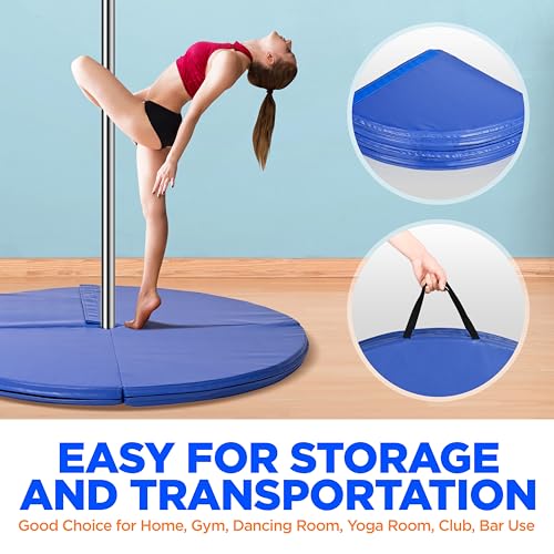 SereneLife Dancing Pole Mat: Durable, Portable Protection