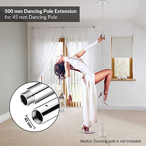 Chrome Dancing Pole Extension for Professional Pole Fitness