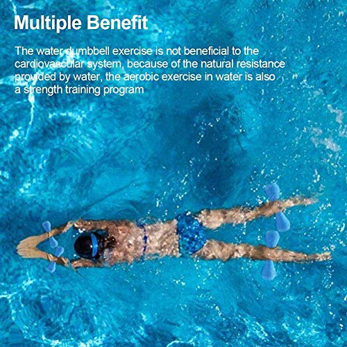 Blue Foam Water Dumbbells for Pool Aerobics