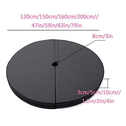 Foldable Circular Dance Pole Mat for Home Fitness Gym