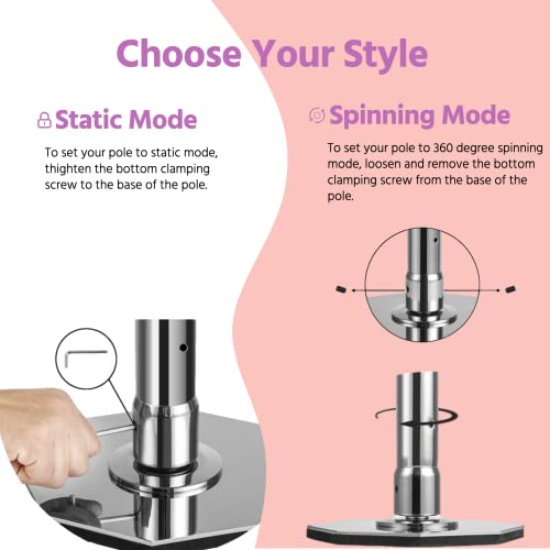 Premium Octagon Base Pole Dancing Pole for Home