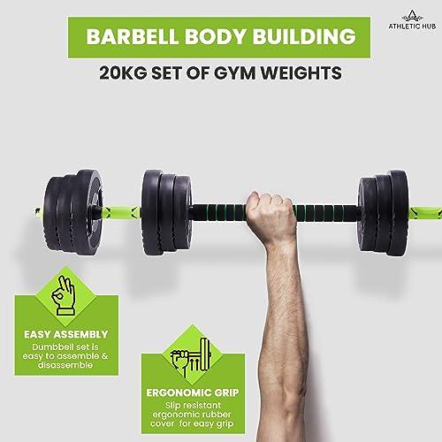 20KG 3in1 Dumbbells Set - Home Fitness Muscle Building