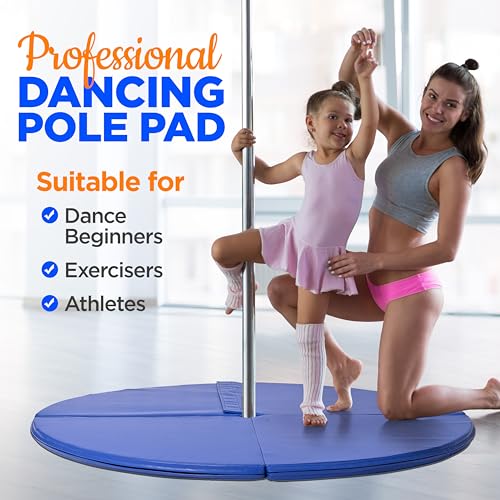 SereneLife Dancing Pole Mat: Durable, Portable Protection
