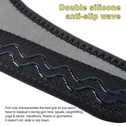 HUEGLO Soft Sponge Dance Knee Pads 2-Pack, Black