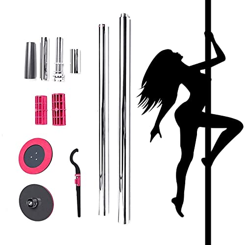 HETHRONE 50mm Professional Spinning Dance Pole for Home