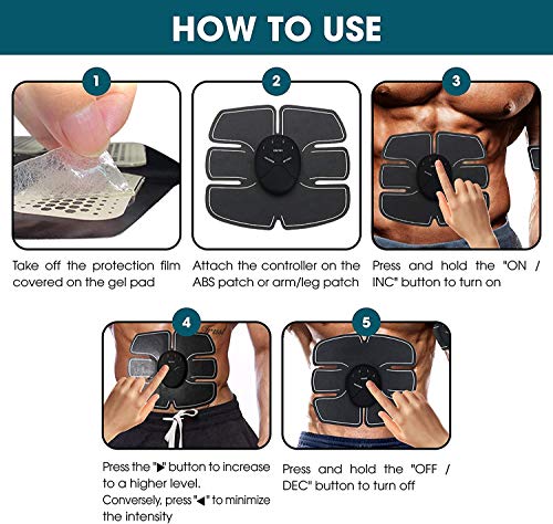 EMS Muscle Stimulator for Abs, Arms, Legs Workout