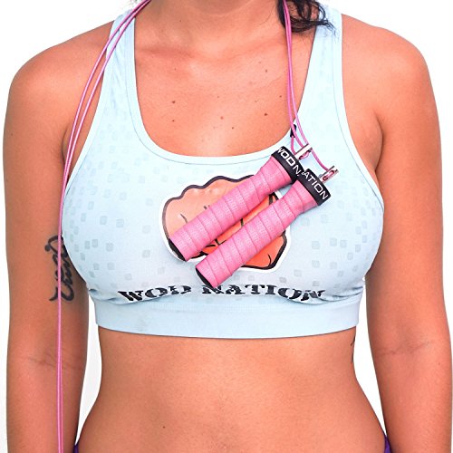 Adults Fitness Jump Rope for Boxing - WODNation (Pink)