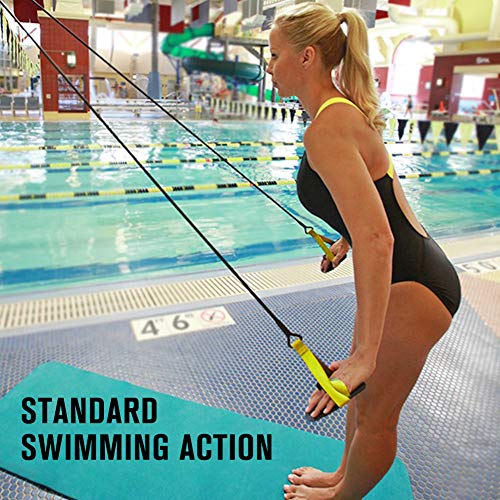 Powercord with Paddles: Freestyle Swimming Arm Strength Trainer