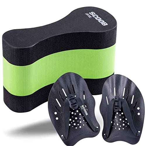 Adult and Kids Pull Buoy + Hand Paddles Set