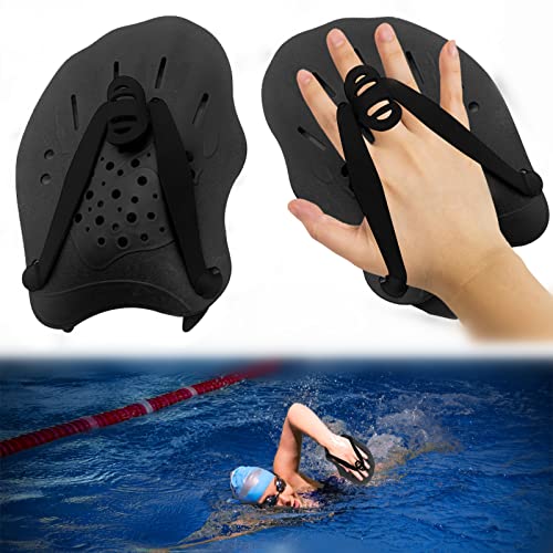 Adjustable Strap Hand Paddles for Swimming - Power Training