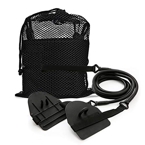 Powercord with Paddles: Freestyle Swimming Arm Strength Trainer