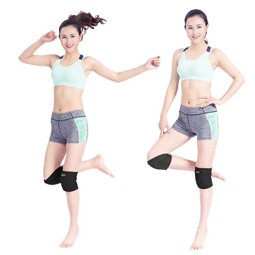 HUEGLO Soft Sponge Dance Knee Pads 2-Pack, Black