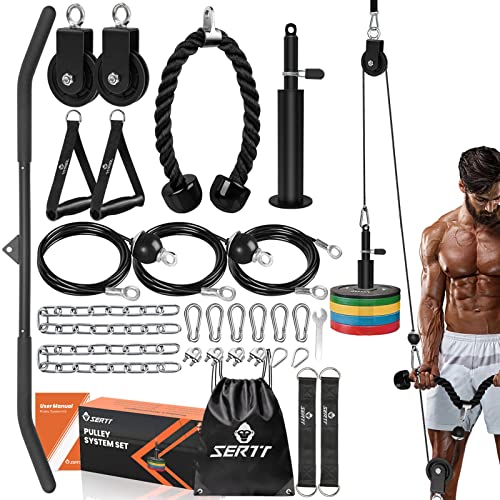 Home Gym Weight Pulley System for Full-Body Workouts