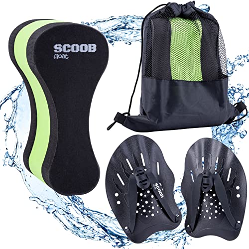 Adult and Kids Pull Buoy + Hand Paddles Set