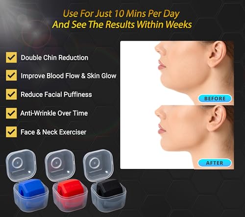 Jawlyne Jaw Exerciser 3 Pack - Tone Jawline