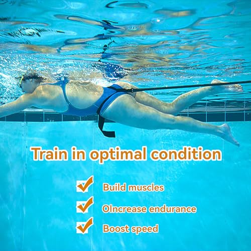 Swim Strength Training Belt with Parachute for Pool