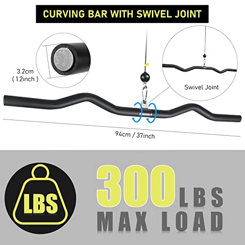 Lyndwin LAT Pulldown Bar Attachment for Home Gym