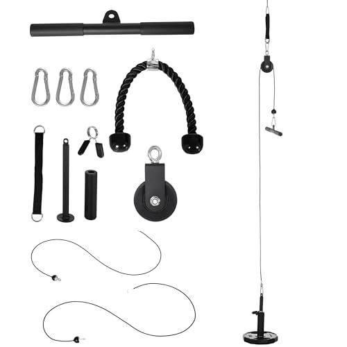 SPORTNOW DIY Cable Pulley System for Home Gym