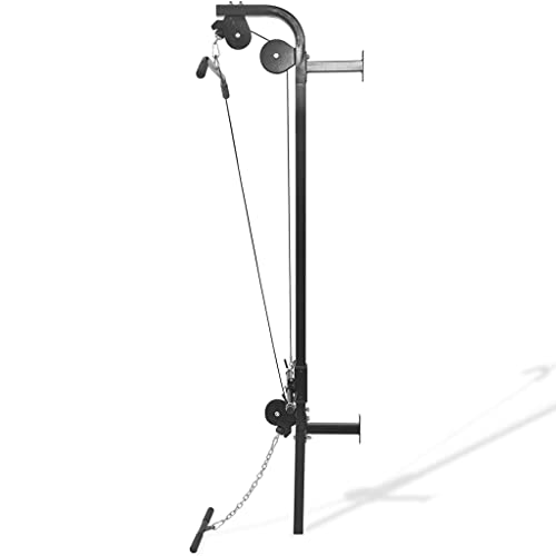 vidaXL Wall-mounted Home Gym Pulleys Cable Pull-up Station