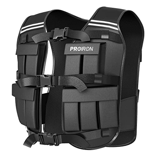 20KG PROIRON Weighted Vest for Men and Women, Black