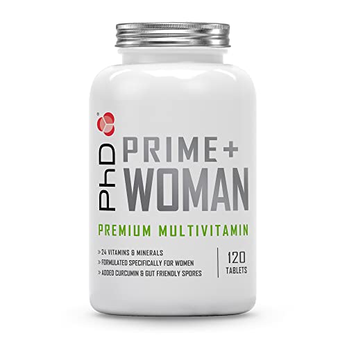 PhD Nutrition Prime Woman | 24 Vitamins, Nootropics & Gut-Friendly Spores