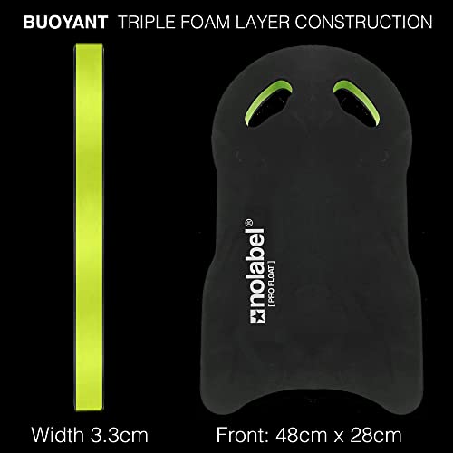 Black Professional Swim Float for Adults - Kickboard Swimming