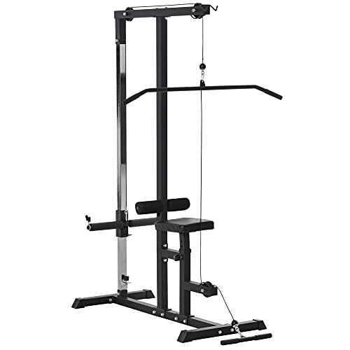 Adjustable Seat Cable Pulley System for Home Gym