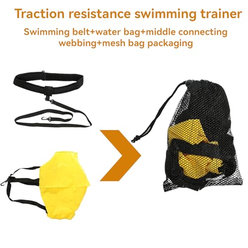 Swim Strength Training Belt with Parachute for Pool