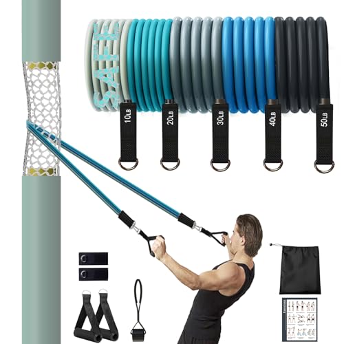 150lbs Resistance Bands Set for Full Body Workout