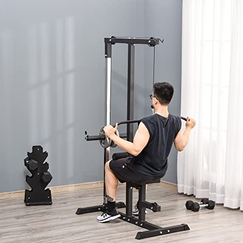 Adjustable Seat Cable Pulley System for Home Gym