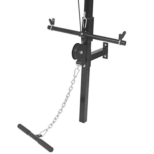 vidaXL Wall-mounted Home Gym Pulleys Cable Pull-up Station
