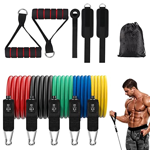 Skycase 5pc Set Resistance Bands - Strength Training Tubes
