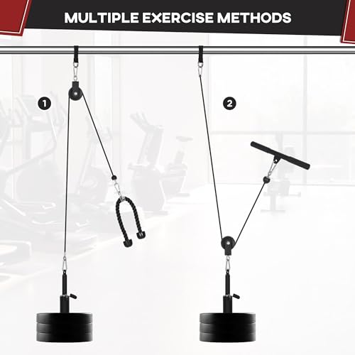 SPORTNOW DIY Cable Pulley System for Home Gym